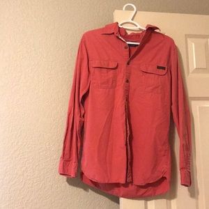 Polo Ralph Lauren casual salmon colored shirt